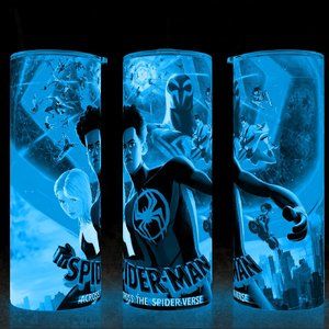 Glow in the Dark  Spider-man Into the Spiderverse Miles Morales Tumbler